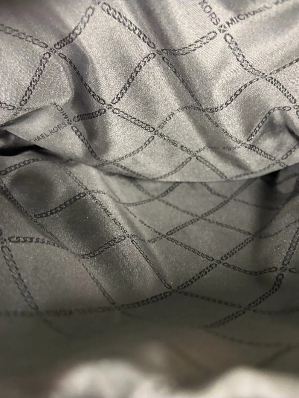 Michael Kors Rhea Browns & White MK Signature mini Dome Backpack